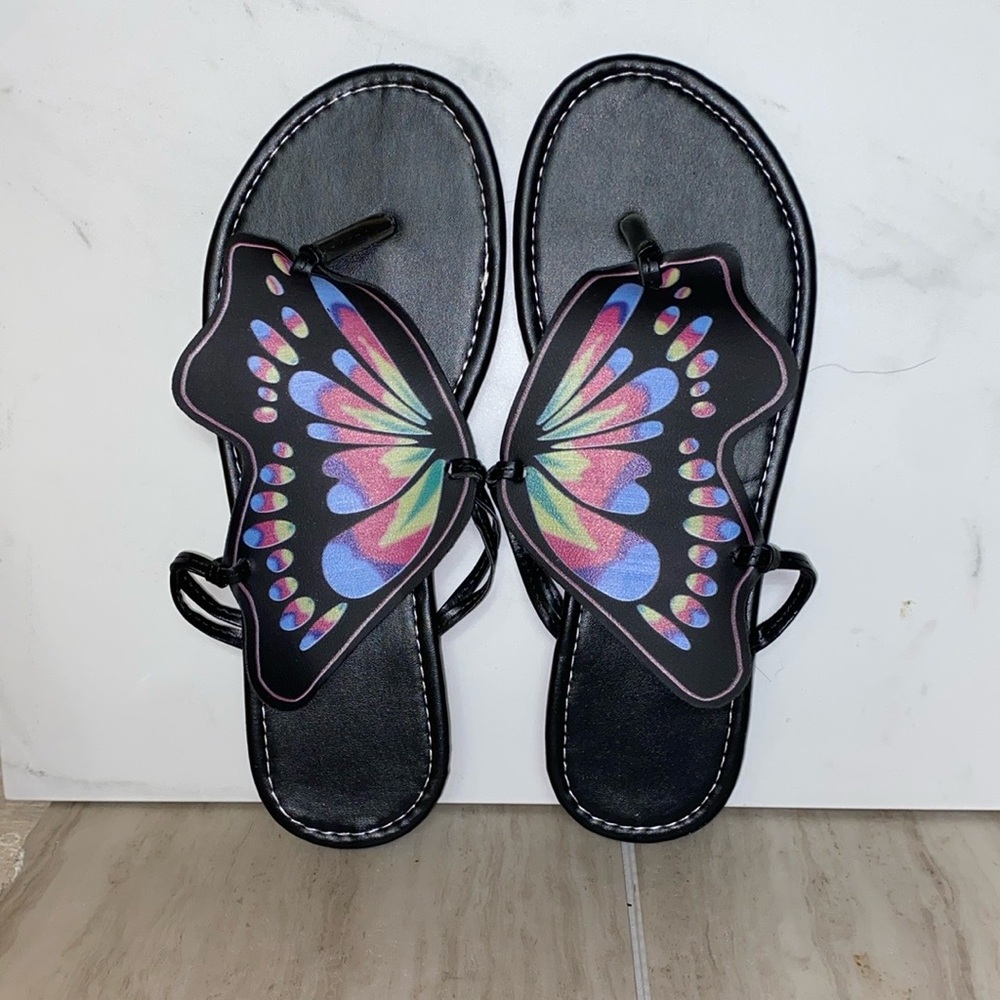 Butterfly Flip Flops